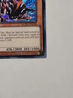 Yugioh - Armed Dragon LV7 - 1st Edition - Secret Rare NM/M (A171) - Image 2