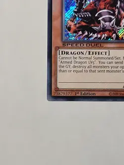 Yugioh - Armed Dragon LV7 - 1st Edition - Secret Rare NM/M (A171) - Image 3