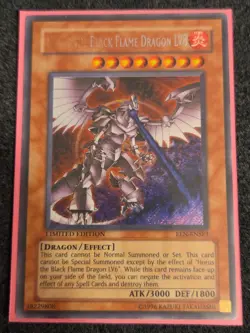 Yu-Gi-Oh Horus the Black Flame Dragon LV8 (VLP) Limited Edition Secret EEN-ENSE1 - Image 1