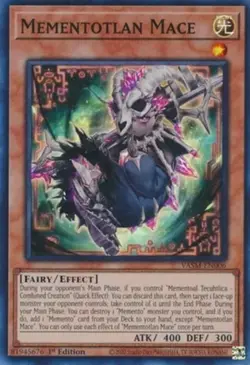 Yugioh! LP Mementotlan Mace - VASM-EN006 - Super Rare - 1st Edition Lightly Play - Image 1