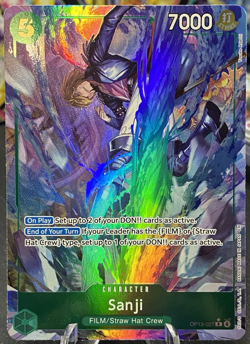 One Piece CCG OP-13 Carrying On His Will - Sanji Alt Art Card Op13-027 ENGLISH - Image 1