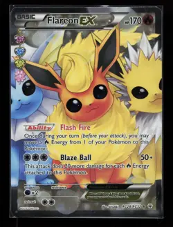 Flareon EX (Full Art) RC28/RC32 Generations: Radiant Collection Pokemon Card - Image 1