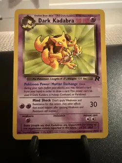Dark Kadabra 39/82 Team Rocket - LP Condition - Vintage Pokemon TCG Card - WOTC - Image 1