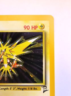 Pokemon Trading Card Zapdos Holo 20/130 Base Set 2 Near Mint - Image 3