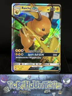 Pokemon Card Raichu GX 20/68 Hidden Fates Half Art Near Mint - Image 1