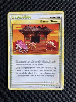 BURNED TOWER 71/90 HGSS UNDAUNTED SET - Non Holo Pokemon Card - LP - Image 1