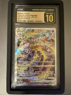 Pokemon Mewtwo VSTAR Universe 221/172 S12a Special Art Rare Holo Card - Image 1