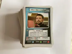 138 star trek tcg ccg collectable card game cards inc William T Riker - Image 1