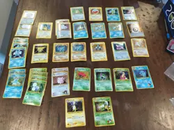 Pokemon Cards Lot 37 Japanese And WOT Holographics. Binder Curl LP-Damaged - Image 1