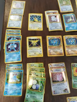 Pokemon Cards Lot 37 Japanese And WOT Holographics. Binder Curl LP-Damaged - Image 2