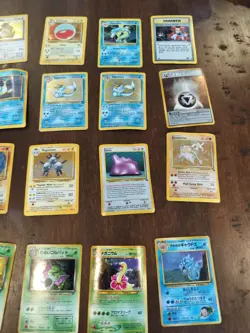 Pokemon Cards Lot 37 Japanese And WOT Holographics. Binder Curl LP-Damaged - Image 3