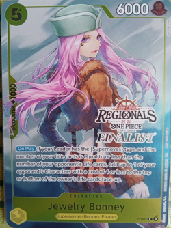 Jewelry Bonney P-085 Regional Finalist 2025 Promo Near Mint NM One Piece Card - Image 1