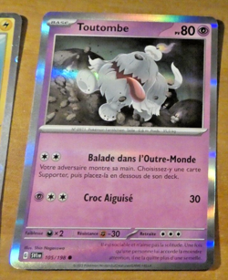 POKEMON FRANCAISE CARD HOLO CARTE PROMO Toutombe SVI 105/198 FR MINT 2023 - Image 1