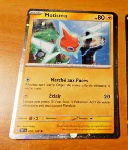 POKEMON FRANCAISE CARD HOLO CARTE PROMO MOTISMA SVI 070/198 FR MINT 2023 - Image 1