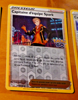 POKEMON GO FRANCAISE CARD REVERSE HOLO CARTE CAPTAINE 070/078 FR JCC NM 2022 - Image 1