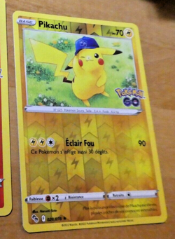 POKEMON GO FRANCAISE CARD REVERSE HOLO CARTE PIKACHU 028/078 FR NEUF MINT - Image 1