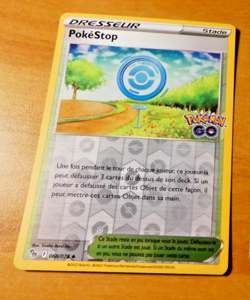 POKEMON GO FRANCAISE CARD REVERSE HOLO CARTE POKESTOP 068/078 FR JCC NM 2022 - Image 1