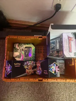 Pokemon Card Lot And Sports (orange crate not apart of this) - Image 4