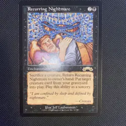 English - MTG Recurring Nightmare - LP - Reserved List - Exodus - Image 1
