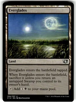 x1 Everglades x1 MTG Commander 2014 Magic The Gathering - Image 1