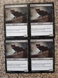MTG 4 x Black Cat - Core set 2015 - Image 1