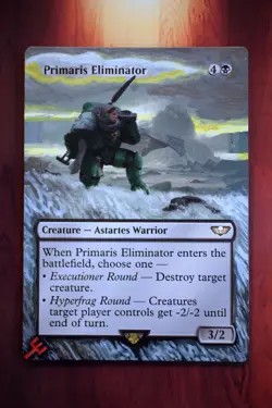 Primaris Eliminator *Magic Altered Hand Painted Extended Art* MTG by Erich - Image 1