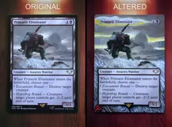 Primaris Eliminator *Magic Altered Hand Painted Extended Art* MTG by Erich - Image 2