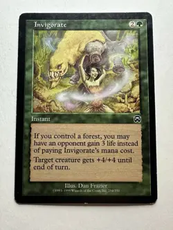 Invigorate LP Mercadian Masques Magic The Gathering Mtg Instant Lightly Played - Image 1