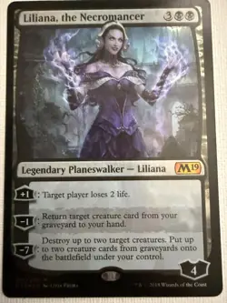 Liliana, the Necromancer (Foil) - Core Set 2019 (Mythic) Magic The Gathering - Image 1