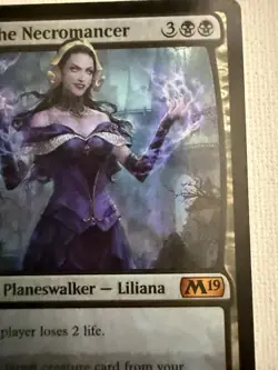 Liliana, the Necromancer (Foil) - Core Set 2019 (Mythic) Magic The Gathering - Image 4