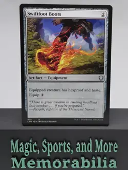 MTG SWIFTFOOT BOOTS Commander Legends Uncommon Magic The Gathering LP - Image 1