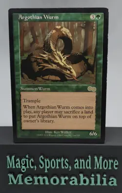 MTG Argothian Wurm Urza's Saga Regular Rare Magic The Gathering LP - Image 1