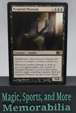 MTG Vengeful Pharaoh Core Set 2012 (M12) Regular Rare Magic the Gathering LP - Image 1