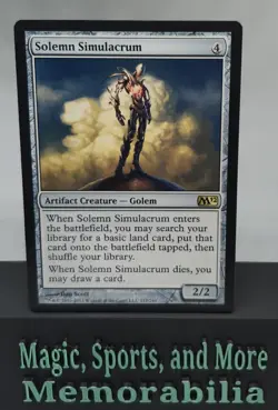 MTG Solemn Simulacrum M12 Regular Rare Magic the Gathering LP - Image 1