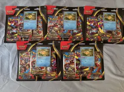 Pokemon TCG Mega Evolution Sealed 3-Pack Blisters Lot Of 5 Psyduck - Image 1