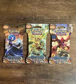 Pokemon XY Steam Siege Blister/Booster Packs - 3 Packs With Different Art - Image 1