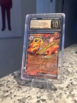 CGC Pristine 10 Charizard EX Pokemon 2023 Japanese Special Deck Set 009/049 - Image 1