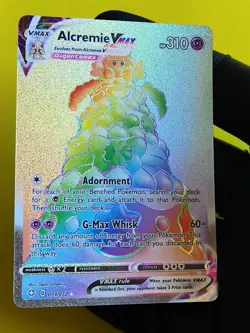 Alcremie VMAX (Secret Rare) 073/072 Shining Fates Rainbow Holo Pokemon TCG NM - Image 1