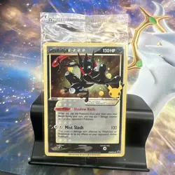 Greninja Gold Star Holo Promo SWSH144 Celebrations Black Star Pokemon - SEALED - Image 1