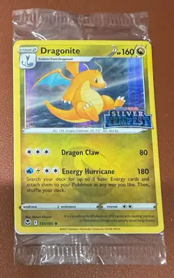 POKEMON TCG DRAGONITE PROMO SILVER TEMPEST SWORD SHIELD STAMPED FACTORY SEALED - Image 1