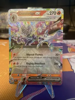 Pokemon TCG Surging Sparks Ceruledge EX 036/191 Holo Double Rare NM - Image 1
