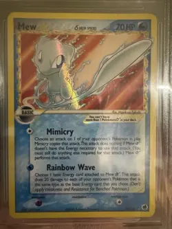 Pokemon BGS 8 Mew Gold Star #101 Holo Ex Dragon Frontiers 2006 English - Image 2