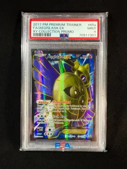 2017 POKEMON XY COLLECTION PROMO AEGISLASH EX #65a FULL ART - PSA MINT 9 - Image 1