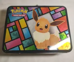 Pokemon TCG Eevee Evolutions Collector Chest Tin Lunch Box 2021 - Flareon NICE - Image 1