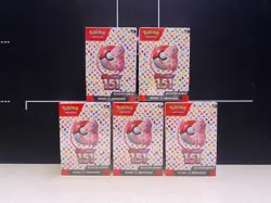 LOT OF 5 - Pokemon TCG Scarlet & Violet 151 Sealed Booster Bundle - Image 1
