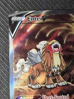Entei V GG36/GG70 Pokemon TCG Crown Zenith Galarian Galaxy NM - Image 2