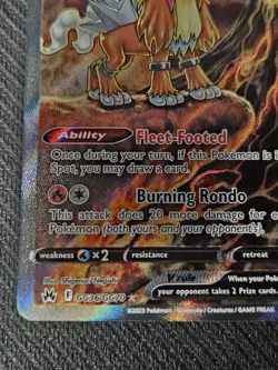 Entei V GG36/GG70 Pokemon TCG Crown Zenith Galarian Galaxy NM - Image 5