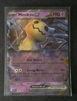 Pokemon TCG Mimikyu ex SVP004 Scarlet & Violet Black Star Promo Rare - Image 1