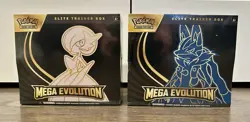 Pokemon TCG Set of 2 Mega Evolution Elite Trainer Box ETB Sealed READ DESCRIP #2 - Image 1