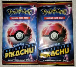 Pokemon TCG Detective Pikachu Booster Pack - 2 Packs. Factory Sealed - Image 1